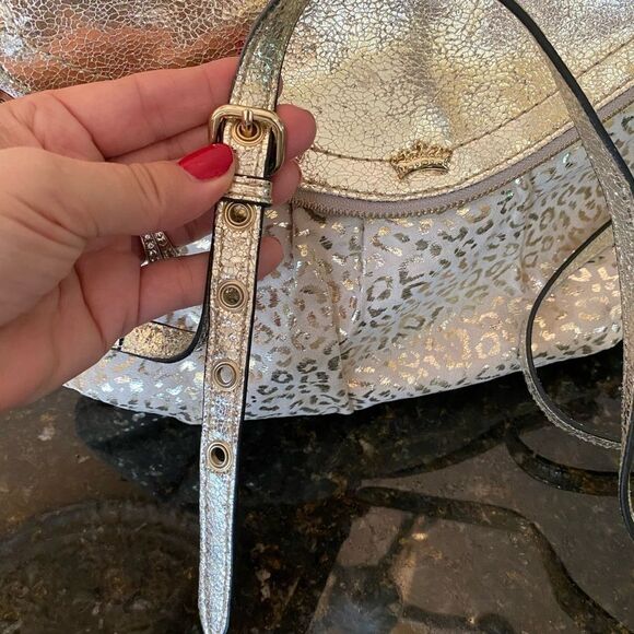 *Juicy Couture* Gold in Gold Cheetah Print Handbag - Picture 9 of 12